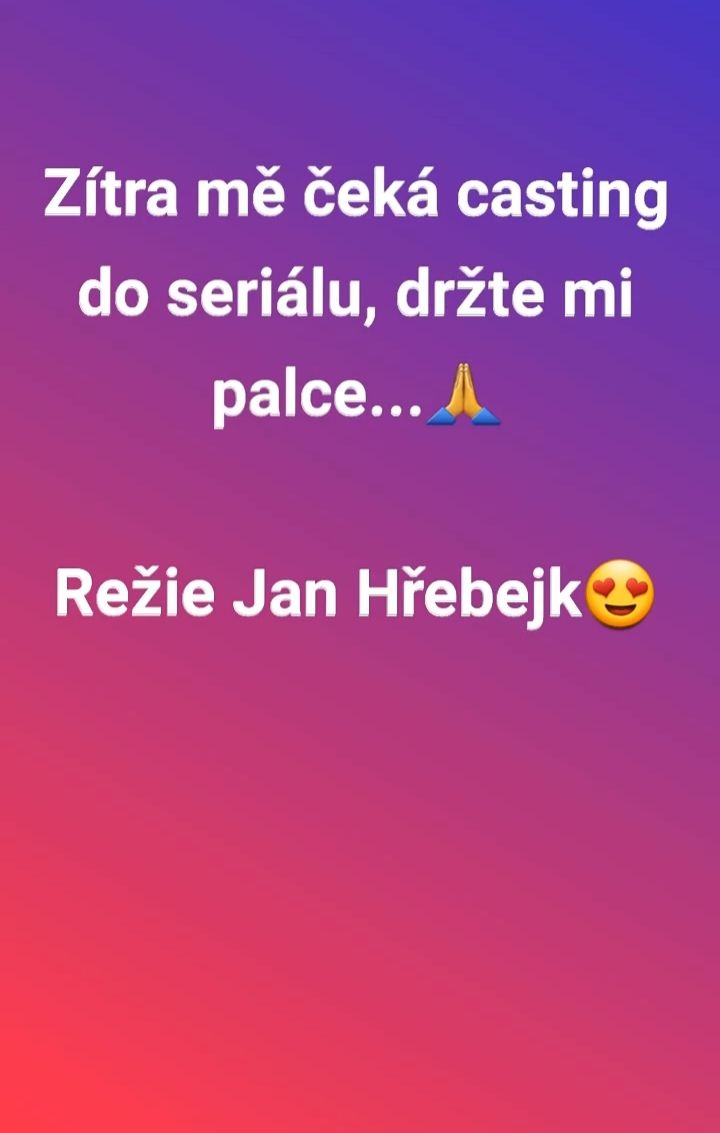 #janhrebejk #eliskasladeckova #casting #tv #ceskatelevize #serial #tvserial #herecka #actress
