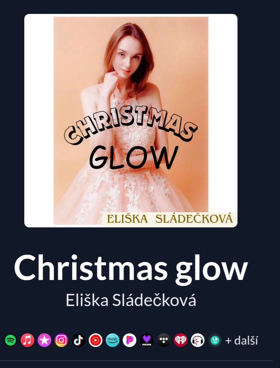 Brzy mi vyjde vánoční píseň s názvem Christmas glow. Moc se těším. Jsem přesvědčená, že budete našení, tak jako já. 🩷🤗✨️🌹🩷🩷 #eliskasladeckova #singer #sing #song #singing #actress #tv #radio #youtube #spotify #facebook #instagram #vánoce #christmasglow #christmas #fyp #fyppp #fypage #disney #netflix #hbo #praha #dream #best #jobs #love #umeni  #fypシ゚viral #fypシ #fypシ゚ #fypviral #fypシ゚viralシ2025  #fypシ❤️💞❤️ #fypage✨ #live #life